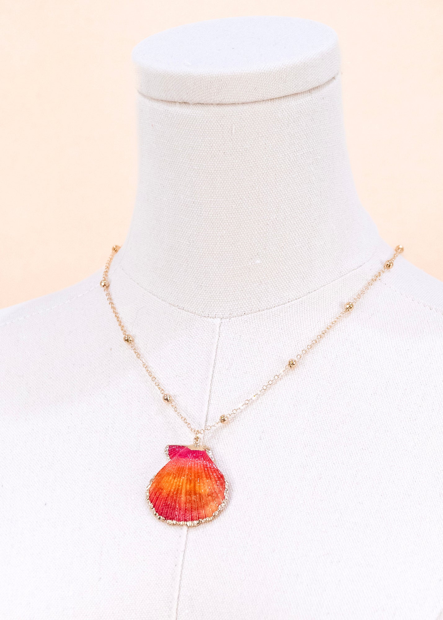 Coastal Gal Clam Necklace