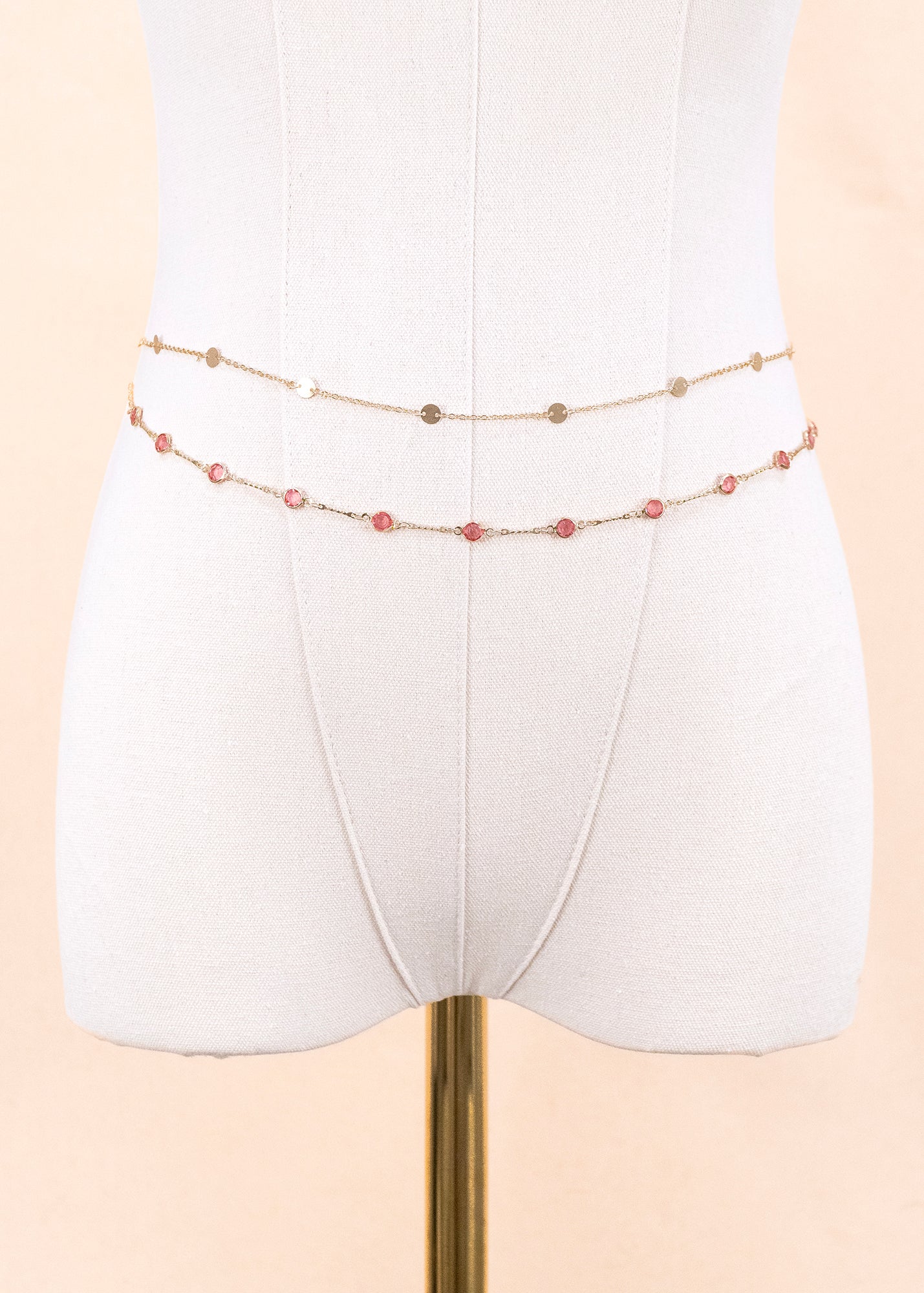 Gem Two-Piece Belly Chain