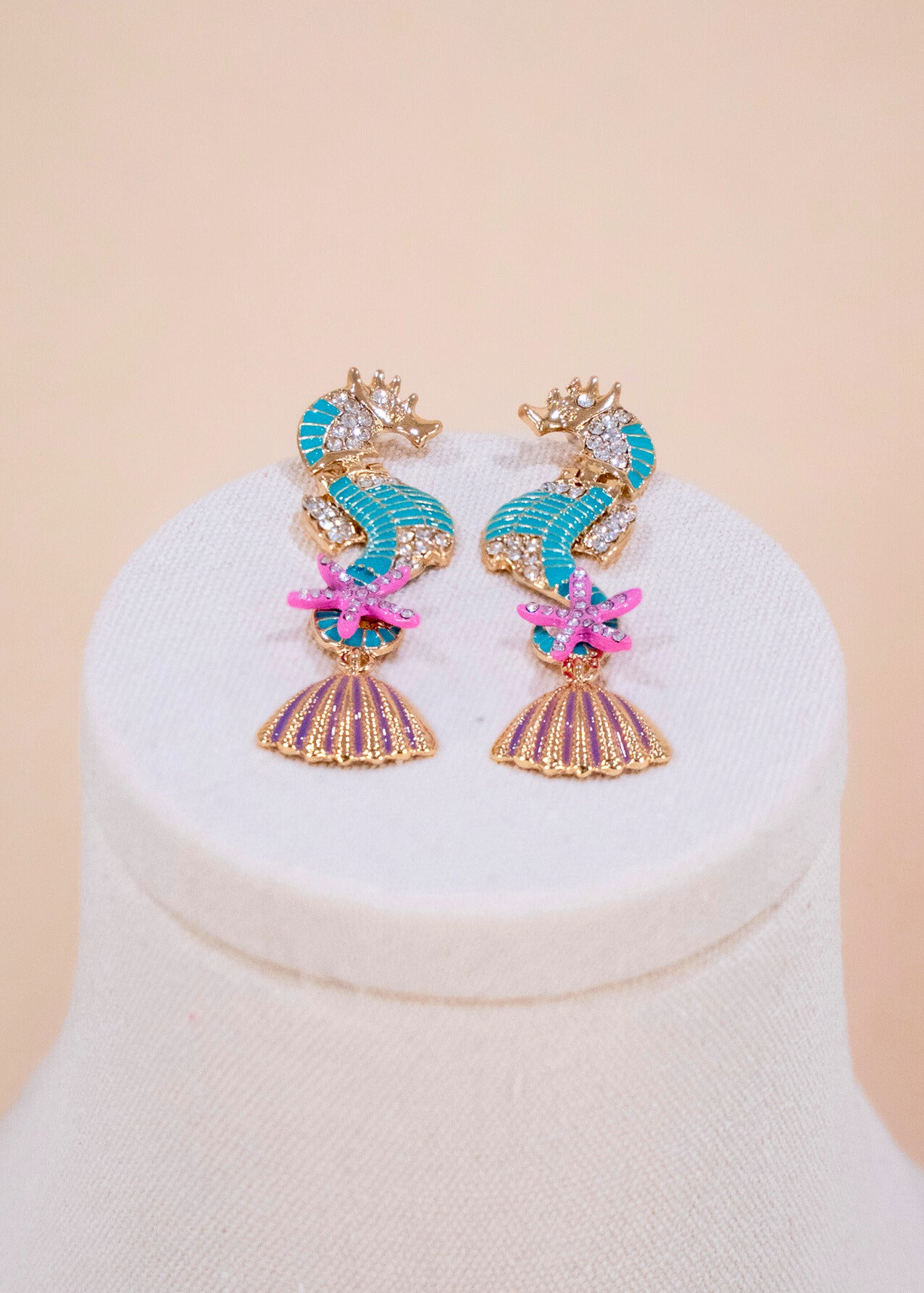 Glam Seahorse Earrings